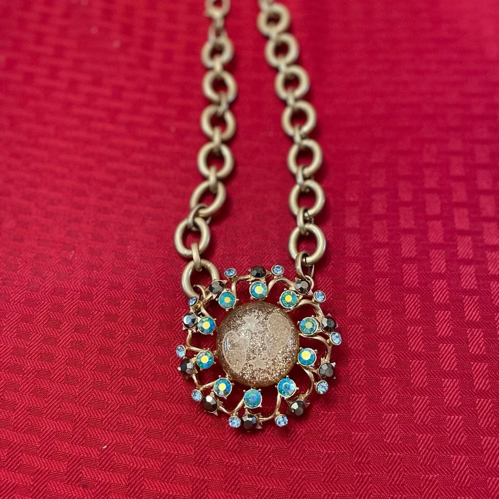 Vintage Betsey Johnson star gazer  necklace
